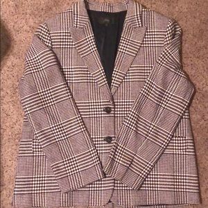 J.Crew Maroon Plaid Blazer